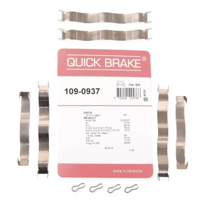 Afbeelding van QUICK BRAKE 109 0937 Accessoireset, schijfremblok RENAULT: 16, 12 Saloon, 4 Van