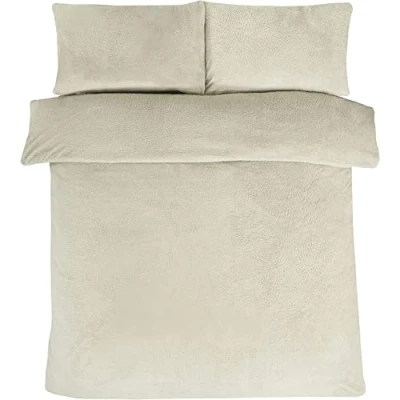 Afbeelding van Sleepdown Beddengoed van Teddy fleece voor superkingsize bedden, steengrijs