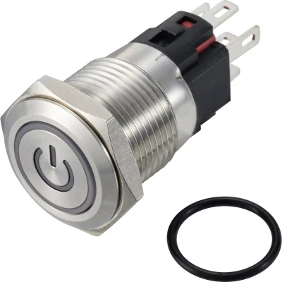 Afbeelding van TRU COMPONENTS TC 12647420 Drukschakelaar 250 V/AC 3 A 1x uit/(aan) IP65 Groen Continu RVS 1 stuk(s)