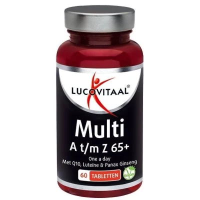 Afbeelding van Stapel tot 60% korting Lucovitaal Multi A Z 65+ (60 Tabletten)