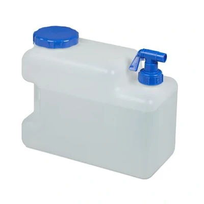 Afbeelding van Relaxdays jerrycan met kraan water watertank waterreservoir voor camping 12 Liter