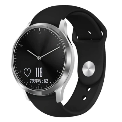 Afbeelding van Garmin Venu 3s / Vivoactive 4s 2s Vivomove Forerunner 255s Sportbandje Maat: Small Zwart