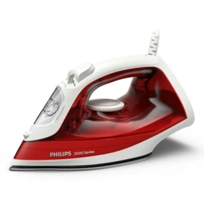 Afbeelding van Philips Stoomstrijkijzer DST 2010/40 Zoolplaat met antiaanbaklaag Rood, Wit