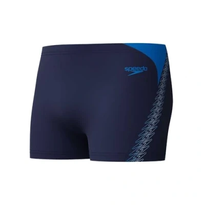 Afbeelding van Speedo Short de bain Hyperboom Splice pour homme, Peacoat/Lagoon Blue, 40