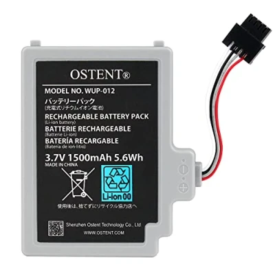 Afbeelding van OSTENT 3,7V 1500 mAh Li Ion Polymère Lithium Batterie Rechargeable Remplacement pour Nintendo Wii U Gamepad