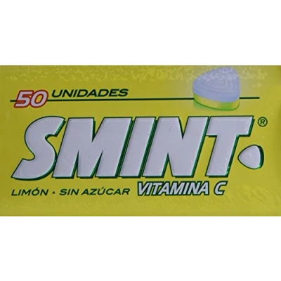 Afbeelding van Smint Tin Citroen, Snoeptabletten zonder suiker 12 eenheden van 35 g. (Totaal 420 gr.)
