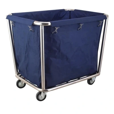 Afbeelding van Hendi Wasgoed trolley, RVS, 65(b)x90(d)x85(h)cm, 691083