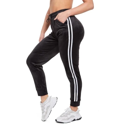 Afbeelding van Stijlvolle Dames Joggingbroek / Trainingbroek Sportbroek Sweat Pants Zwart XL