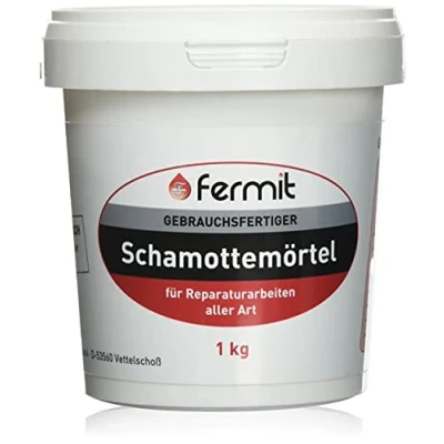 Afbeelding van Fermit chamotmortel 1 kg vuurvaste lijm mortel