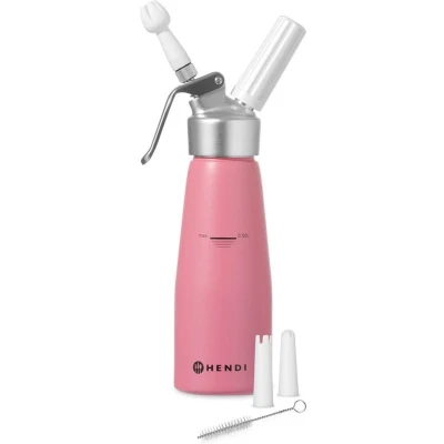 Afbeelding van Syfon voor slagroom, HENDI, 0,5L, Pastelroze, ⌀80x(H)260mm