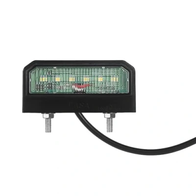 Afbeelding van AOHEWEI Heldere led kentekenplaatlamp, waterdicht, 12 24 V, voor vrachtwagen, aanhanger, camper, auto of elk ander commercieel voertuig