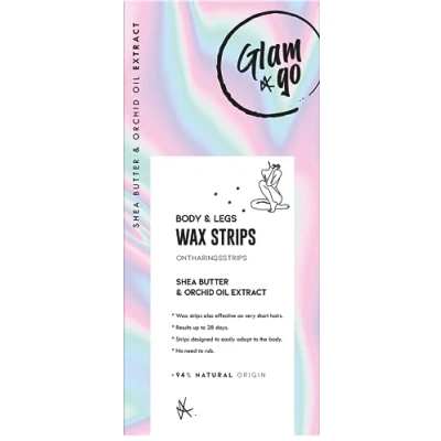 Afbeelding van Glam &amp; Go Wax Strips Body Legs 20 stuks