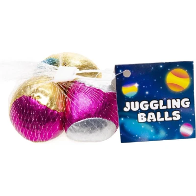 Afbeelding van Jongleerballen Metallic, 3st.