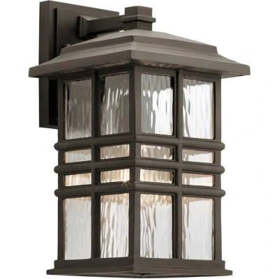 Afbeelding van Kichler LED Wand Buitenlamp Beacon Square 1X E27 Max 60W IP44 Dimbaar Olde Bronze