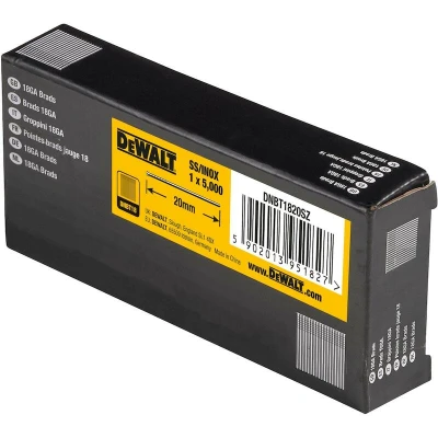 Afbeelding van DeWALT DNBT1820SZ 18 Gauge RVS Spijkers 1.25x20mm 5000 stuks