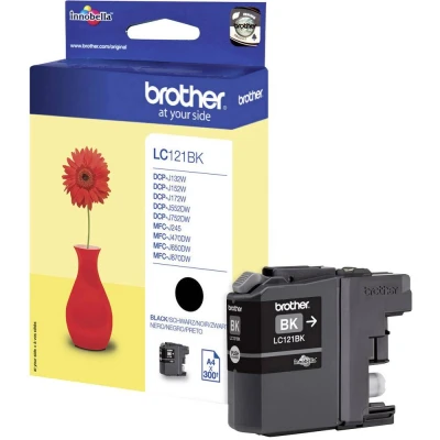 Afbeelding van Brother LC 121BK Inktcartridge Zwart