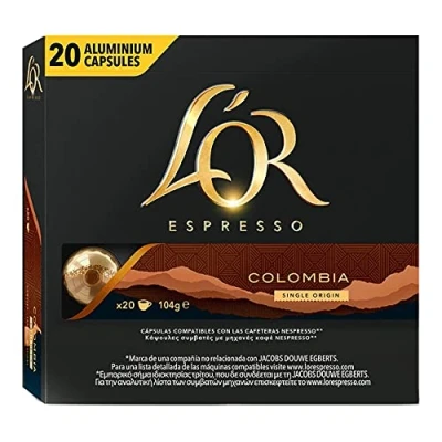 Image de L&#039;OR Espresso capsules de café Colombie Origines Intensité 8 200 compatibles Nespresso (R)