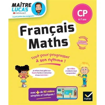 Image de Français et Maths CP Nouveau programme Cahier de soutien avec des vidéos