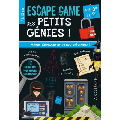 Image de Escape game des petits génies 6e 5e Cahier de vacances