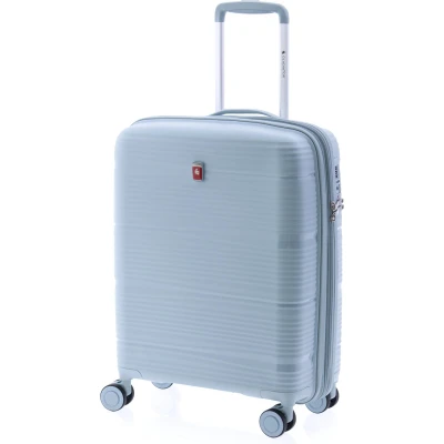 Afbeelding van Gladiator Bionic Handbagage Koffer 55 cm 38/48 liter Expandable TSA slot Eco Friendly Recyclebaar PP Grijs