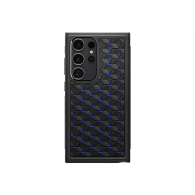 Image de Spigen Cryo Armor Coque de protection pour téléphone portable polycarbonate, polyuréthanne thermoplastique (TPU), graphite, feuilles silicone bleu cryogénique Samsung Galaxy S24 Ultra