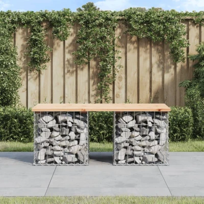 Afbeelding van Tuinbank Schanskorfontwerp 103x44x42 cm massief grenenhout