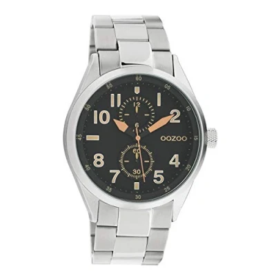 Afbeelding van OOZOO Timepieces zilverkleurige horloge met roestvrijstalen armband C10634