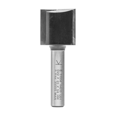 Afbeelding van ENT 11004 Groeffrees, Carbure, schacht (S) 8 mm, diameter (D) 22 NL 20 SL 32 GL 52 met frontplaat