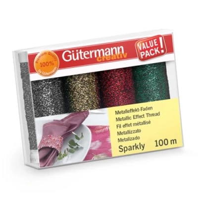 Afbeelding van GÜTERMANN NAAIGARENSET SPARKLY 4X100M.