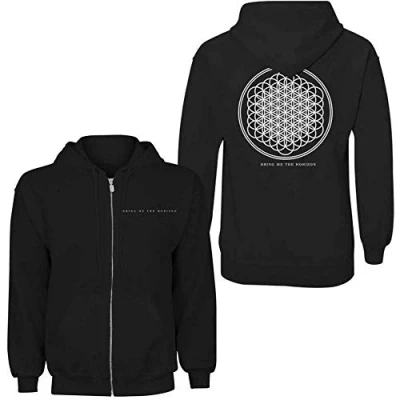 Afbeelding van Bring Me The Horizon Flower Of Life Vest met capuchon S Zwart