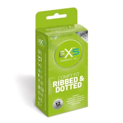 Afbeelding van Exs Ribbed, Dotted &amp; Flared 12 pack