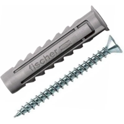 Afbeelding van Wandpluggen en schroeven Fischer 15 Stuks (6 x 30 mm)