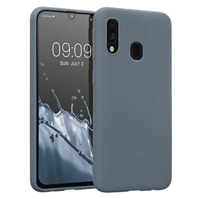 Afbeelding van kwmobile telefoonhoesje geschikt voor Samsung Galaxy A40 Hoesje smartphone Back cover in leisteen