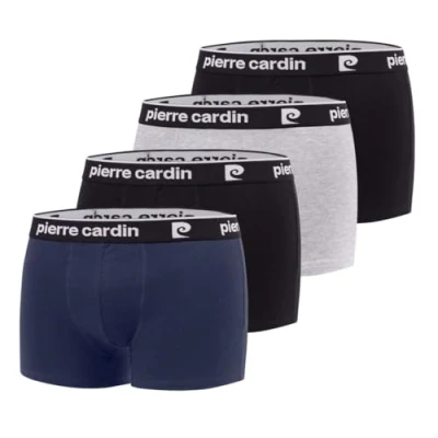 Afbeelding van Boxershorts voor heren, katoen, natuurlijk en hypoallergeen (4 stuks), zwart.