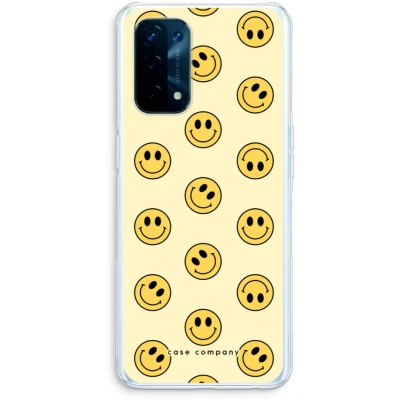 Afbeelding van Case Company® hoesje geschikt voor Oppo A93 5G Smiley N2 Soft Cover Telefoonhoesje Bescherming aan alle Kanten en Schermrand