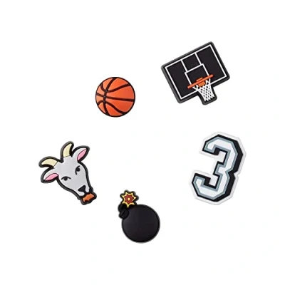 Afbeelding van Crocs Jibbitz Basketball STAR 5 PACK Overige accessoires, Maat: One Size, Multi