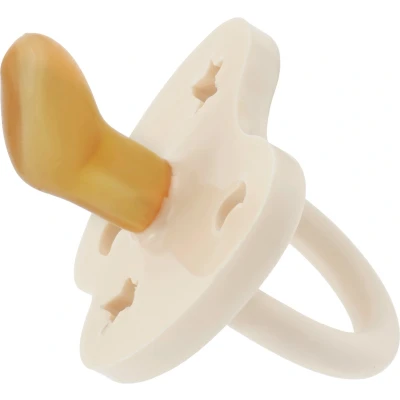 Afbeelding van Hevea speen orthodontisch ster en maan beige (0 3 mnd)