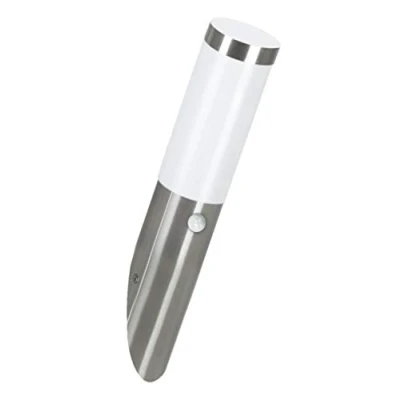 Afbeelding van EGLO Helsinki Buitenverlichting Wandlamp Met Sensor 1 Lichts RVS Wit