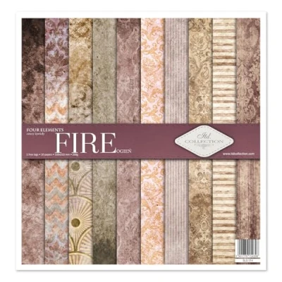 Afbeelding van ITD Collection Scrapbooking set 30 x cm, scrapbookingpapier, decoupage, kaarten maken, papiergrootte: 310 320 mm (SLS 002) (French Chic)