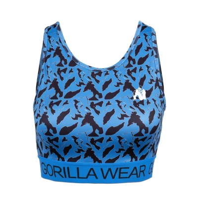 Afbeelding van Gorilla Wear Osseo CROP Top, Dames, Maat: Large, Blue