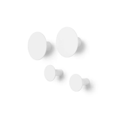 Afbeelding van Blomus Ponto kapstokhaken set van 4 Lily white