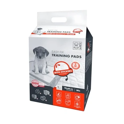 Afbeelding van M pets Trainingpads Easy Fix 90 X 60 Cm Textiel Wit 30 Stuks