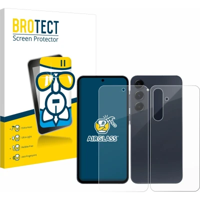 Afbeelding van BROTECT Screenprotector voor Samsung Galaxy A35 5G (Voor+Achter) Folie Beschermfolie Beschermglas transparant