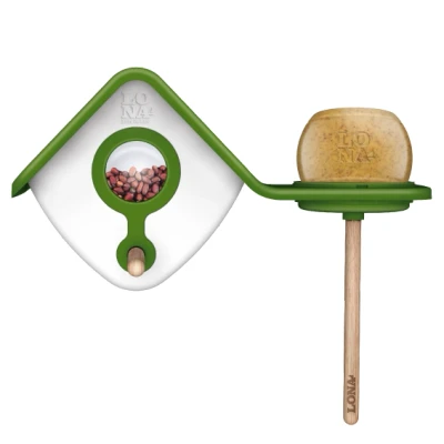 Afbeelding van Lona Voerstation H2 Voederhuis 17x32x14 cm Groen Wit