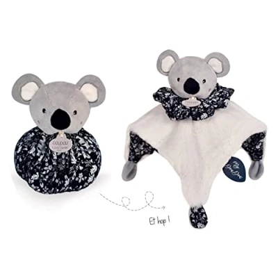 Afbeelding van Doudou et Compagnie knuffeldier Koala knuffelbal grijs 25 cm DC3934