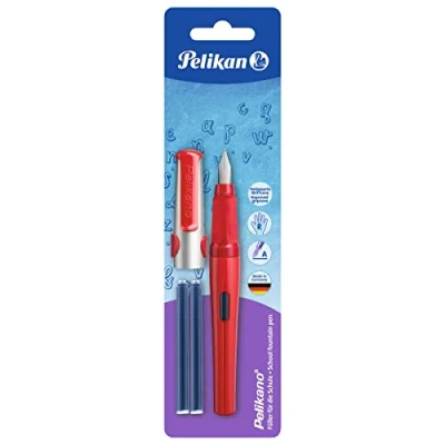 Afbeelding van Magni, zz3_ARCHIV_Pen_to_pen, Pelikano RH rode vulpen in blisterverpakking (Rood, 1 x)