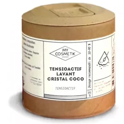 Afbeelding van Wasbare oppervlakteactieve stof kokoskristal zachte van 100% plantaardige oorsprong schuimkracht en effectieve waseigenschappen MY COSMETIK 30 g in plantenpot