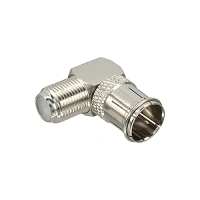 Afbeelding van InLine Haakse adapter f connector quick mannelijk vrouwelijk