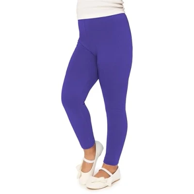 Afbeelding van Merry Style MS MS10 130 LE Meisjes Lang Leggings Sport Vrijetijdsbroek Viscose Sporbroek Yogabroek Kobalt 122