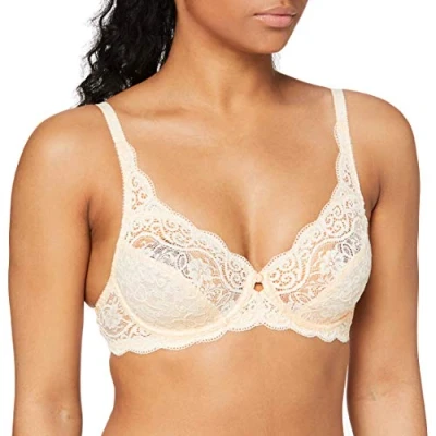 Image de Triumph Amourette 300 W X Soutien Gorge Femme, Beige, 85E, Orange Highlight, 85E